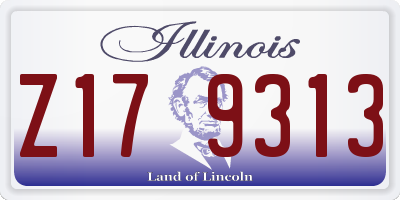 IL license plate Z179313