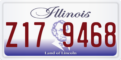 IL license plate Z179468