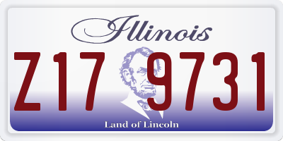 IL license plate Z179731