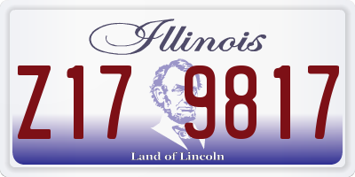 IL license plate Z179817