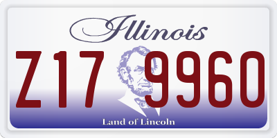 IL license plate Z179960