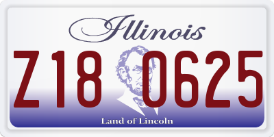IL license plate Z180625