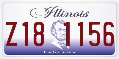 IL license plate Z181156