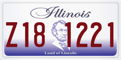 IL license plate Z181221