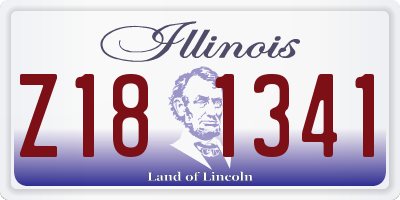 IL license plate Z181341