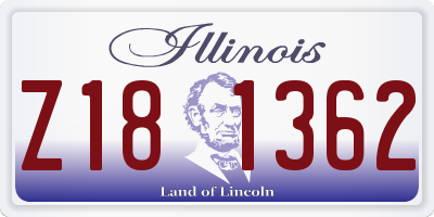 IL license plate Z181362