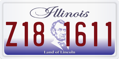 IL license plate Z181611