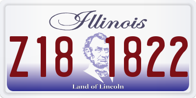 IL license plate Z181822