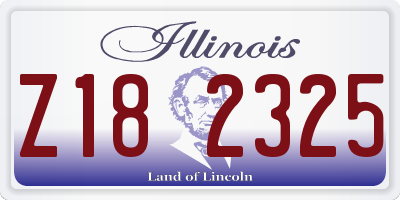 IL license plate Z182325
