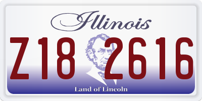 IL license plate Z182616