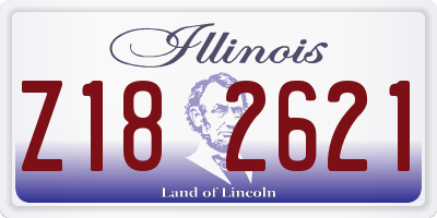 IL license plate Z182621