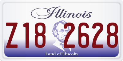 IL license plate Z182628