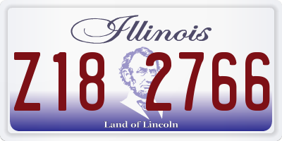 IL license plate Z182766