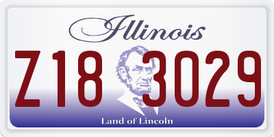 IL license plate Z183029