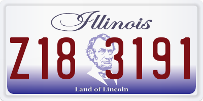 IL license plate Z183191