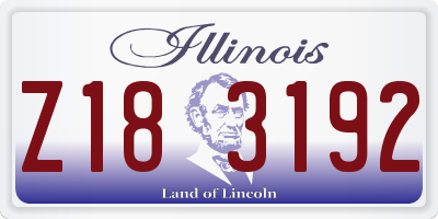 IL license plate Z183192