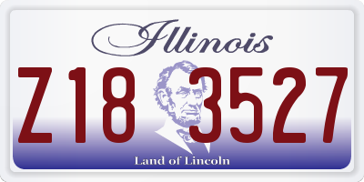 IL license plate Z183527