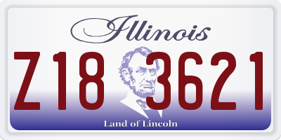 IL license plate Z183621