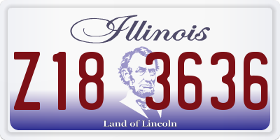 IL license plate Z183636