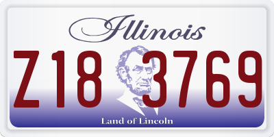 IL license plate Z183769