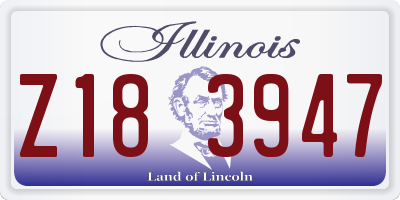 IL license plate Z183947