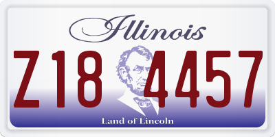 IL license plate Z184457