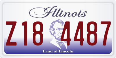 IL license plate Z184487