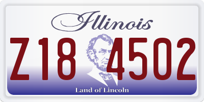 IL license plate Z184502