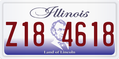 IL license plate Z184618