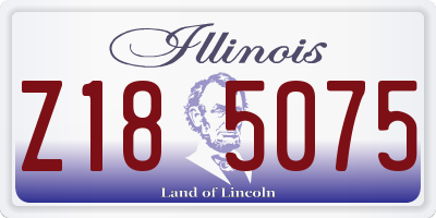 IL license plate Z185075