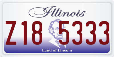IL license plate Z185333