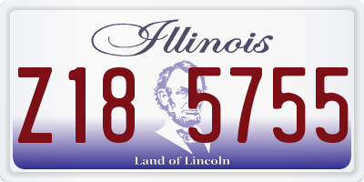 IL license plate Z185755