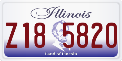 IL license plate Z185820