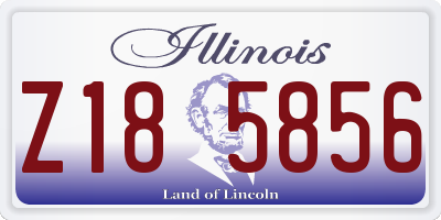 IL license plate Z185856