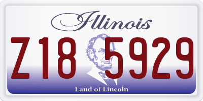 IL license plate Z185929