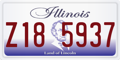 IL license plate Z185937