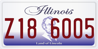 IL license plate Z186005