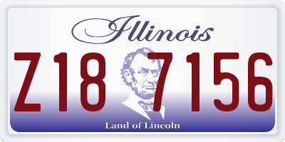IL license plate Z187156