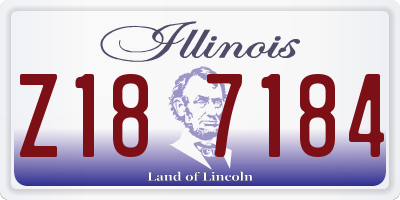IL license plate Z187184
