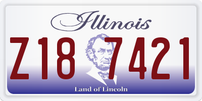IL license plate Z187421