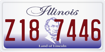 IL license plate Z187446
