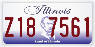 IL license plate Z187561