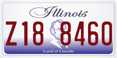 IL license plate Z188460