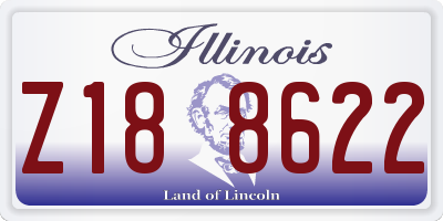 IL license plate Z188622
