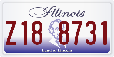 IL license plate Z188731