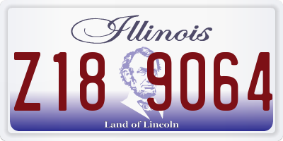 IL license plate Z189064