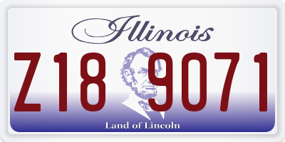 IL license plate Z189071