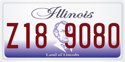 IL license plate Z189080
