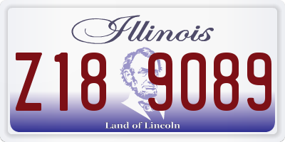IL license plate Z189089