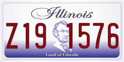 IL license plate Z191576